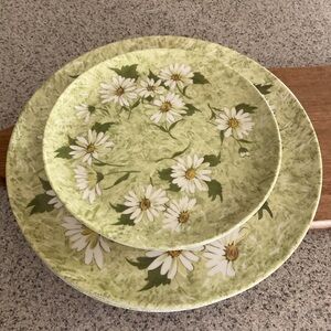 Vintage Miramar Melmac, LA Calif, 5 Dinner Plates & 5 Matching Dessert Plates